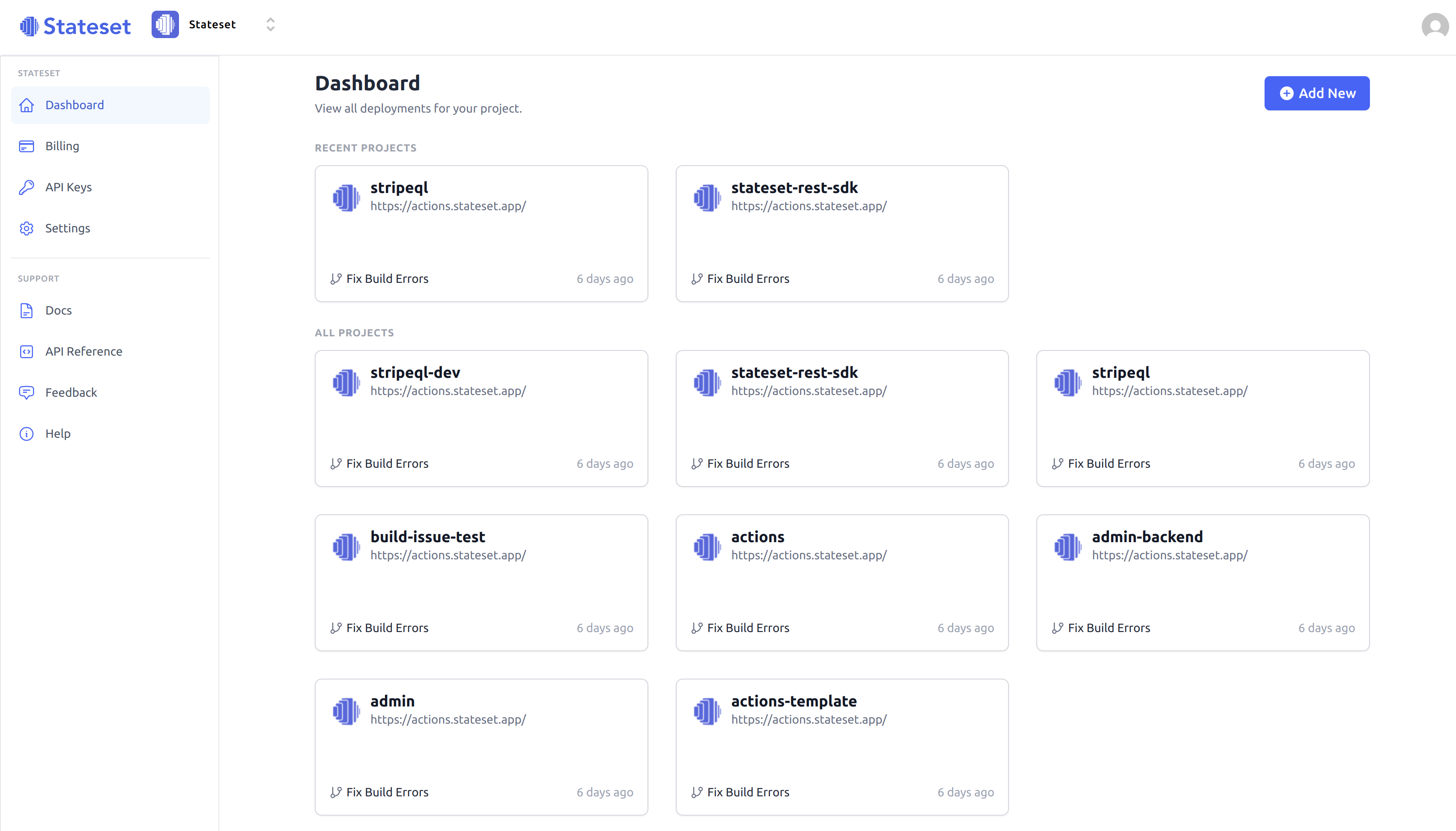 StateSet platform interface